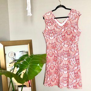 Red Paisley Title Nine Dress